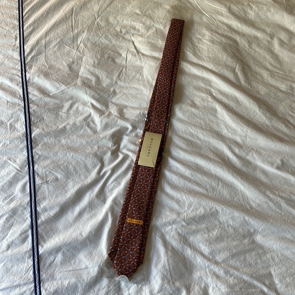 BVLGARI red silk tie - Picture 8 of 8